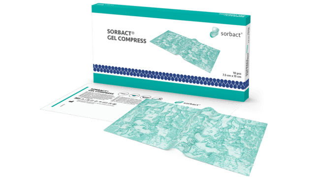 Sorbact Gel Compress 7,5 x 7,5 cm / 10 stk