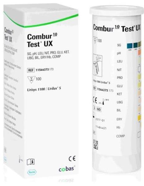 Combur 10 Test UX, Urinstrimmel, 100 stk.