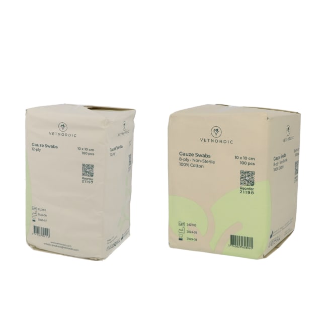 Vetnordic Kompresser Usteril 10 x 10 cm, 100 stk