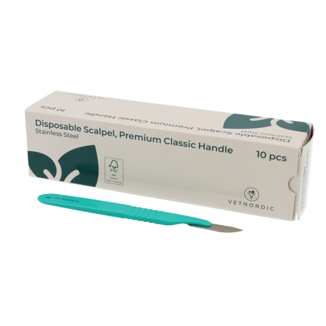 Vetnordic Skalpell med Håndtak nr. 22 / 10 stk.