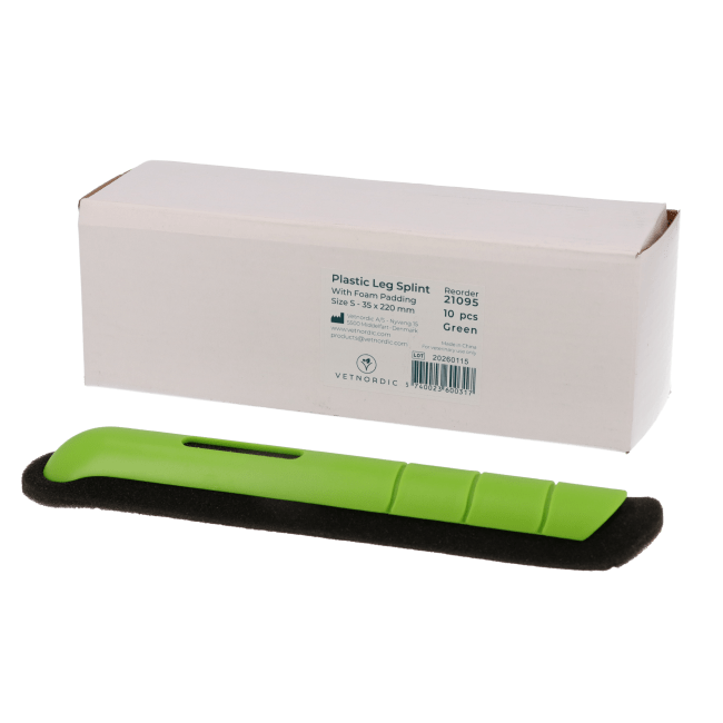 Vetnordic polstret benskinne, S, 35 x 220 mm, 10 stk