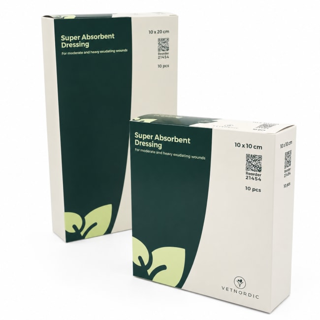 Vetnordic Superabsorberende Bandasje, 10 stk