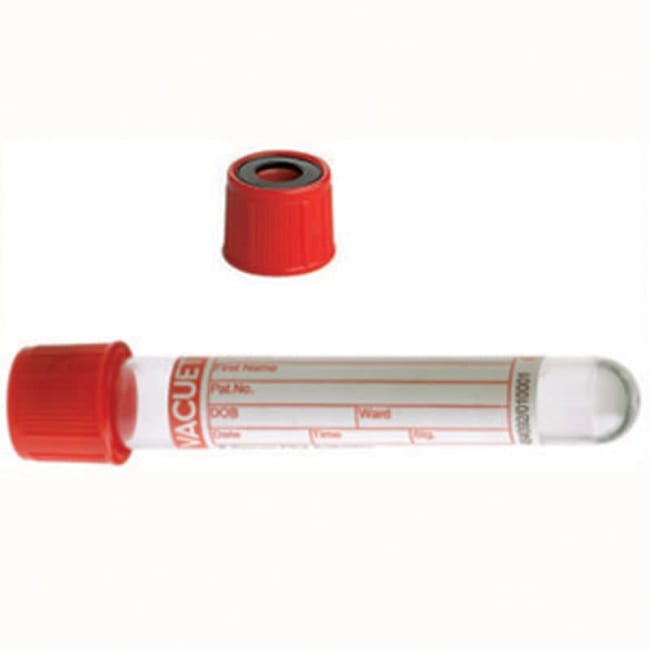 Vacuette rør 4 ml rød 50 stk. clot activator, datovare exp: 01.12.2026