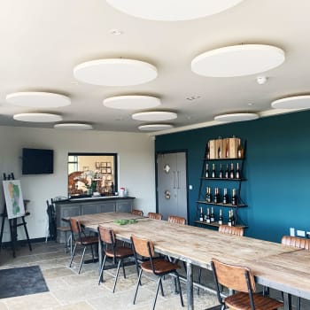 Akustikkflåte Solo Sirkel (hvit) 40xØ800mm