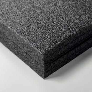 Stratocell Whisper UV 50mm. 50x1200x2400mm. Sort.
