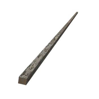 Akupanel Avslutningslist Oksidert Grå 22mm