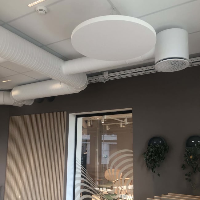 Akustikkflåte Solo Sirkel (hvit) 40xØ1200mm