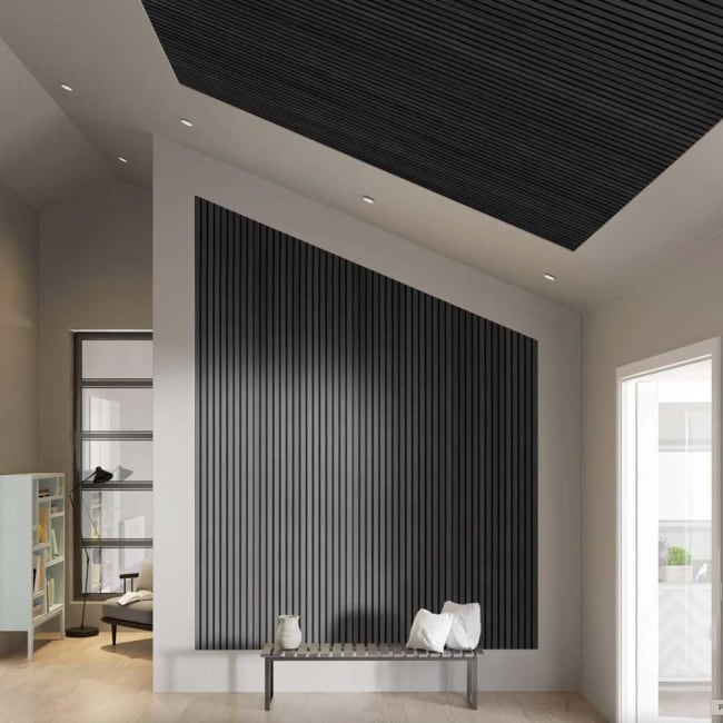 Akupanel Svart Ask (22x600x2400mm)