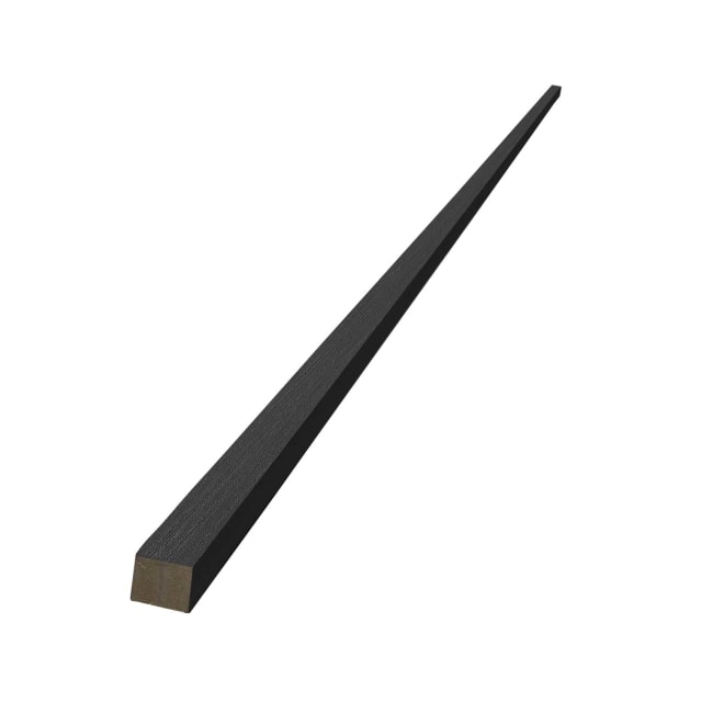 Akupanel Avslutningslist Svart Ask 22mm