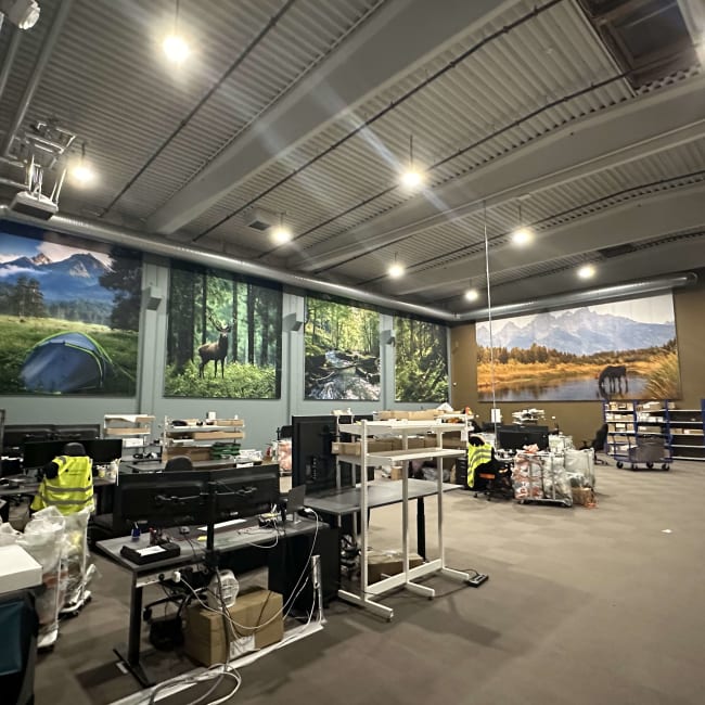 Akustikkdempende Bilde (spesialtilpasset størrelse) sort ramme