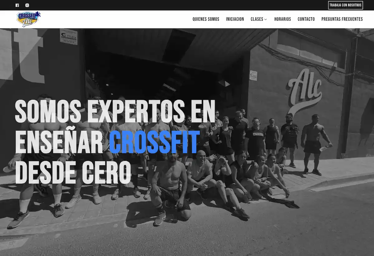 Crossfit ALC - Web Corporativa
