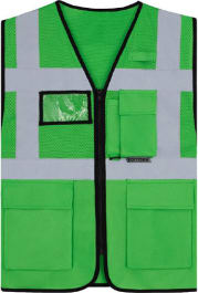 Gilet de sécurité en maille VERT