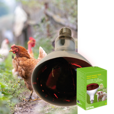 LAMPE KERB IR 150 WATT ROUGE - Image 1