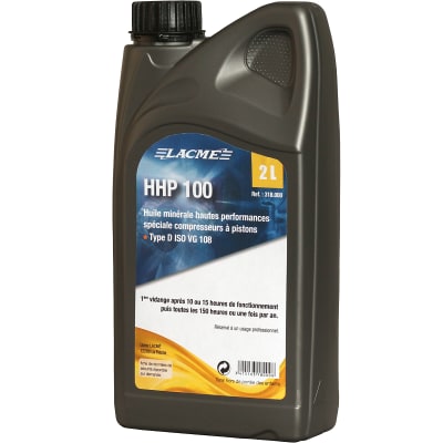 Huile HHP 100 - huile minérale pour compresseurs (bidon de 2 litres) - Image 1