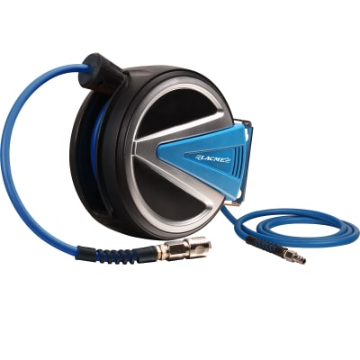 Enrouleur automatique carter fermé Ø 1/4"- 5 m + tuyau de raccordement 2 m - tuyau lacm'flex - Image 1