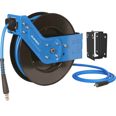 Enrouleur automatique carter ouvert Ø 3/8" + tuyau de raccordement 2 m - tuyau lacm'flex - Image 1