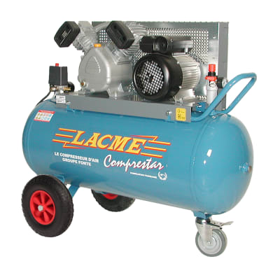 COMPRESTAR 17V100M  - Compresseur mobile 17 m³/h monophasé - 100 litres - 11 bar - Image 1