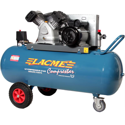 COMPRESTAR 20V150M - Compresseur mobile  - 20 m³/h monophasé - 150 litres - 11 bar - Image 1