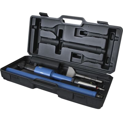 Décapeur/grattoir - 2 400 cp/mn + 1 burin + 1 rallonge + 1 raccord rapide (coffret) - Image 1