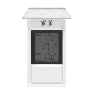 Thermomètre digital mini/maxi blanc UKAL - Image 1