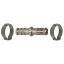 Raccord réparation 10 x 17 mm - raccord cannelé + 2 colliers de serrage (cavalier) - Image 1