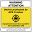 Autocollant dissuasif traceur GPS pour AviTrac et WildTrac - Image 1