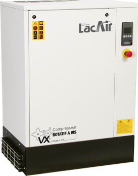 VX 7,5-10 - Compresseur à vis  - 46,1 m³/h - 7,5 CV triphasé IE3/IP55 - 10 bar - 65 dB (A)
