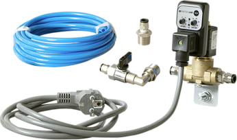Kit purge auto par électrovanne temporisée - Complet pré-cablé - 230 Volts