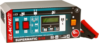 SUPERMATIC 6-12 - Chargeur de Batterie - Pour batteries 6 V / 12 V de 15 à 120 Ah