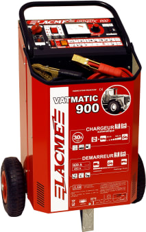 VATMATIC 900 - Chargeur/Démarreur - Chargeur 12 V / 24 V - 30 A automatique à variateur pour batterie au plomb à électrolyte libre ou étanches/gélifiés - Démarreur 900 A avec télécommande anti-surtension
