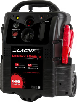 LACM'BOOST 6400MR-PB - Démarreur autonome 2 560 A (maxi 6 400 A) à batterie au plomb 12 V / 24 V