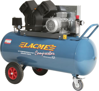 COMPRESTAR 24V150T  SP/ELV - Compresseur mobile - 24 m³/h triphasé - 100 litres - 11 bar