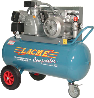 COMPRESTAR 35W100T - Compresseur mobile - 35 m³/h triphasé - 100 litres - 11 bar