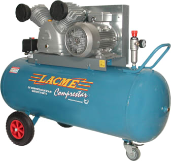 COMPRESTAR 40V200T - Compresseur mobile - 40 m³/h triphasé - 200 litres - 11 bar