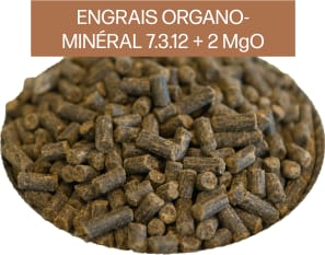 ENGRAIS ORGANO-MINERAL 7.3.12 + 2 MgO