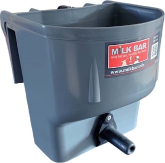Milk Bar® Nourrisseur 1 tétine noire veau avec clip tétine 4L