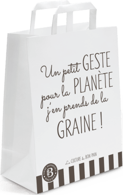 Sac snacking Baguépi Farine Responsable - Lots de 250
