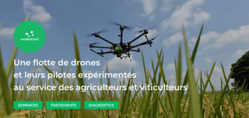 Semis volée drone