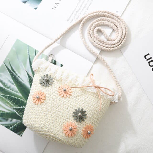 girls straw purse