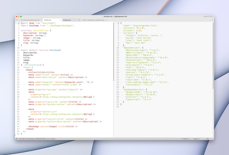 Trying Out Sublime Text 4