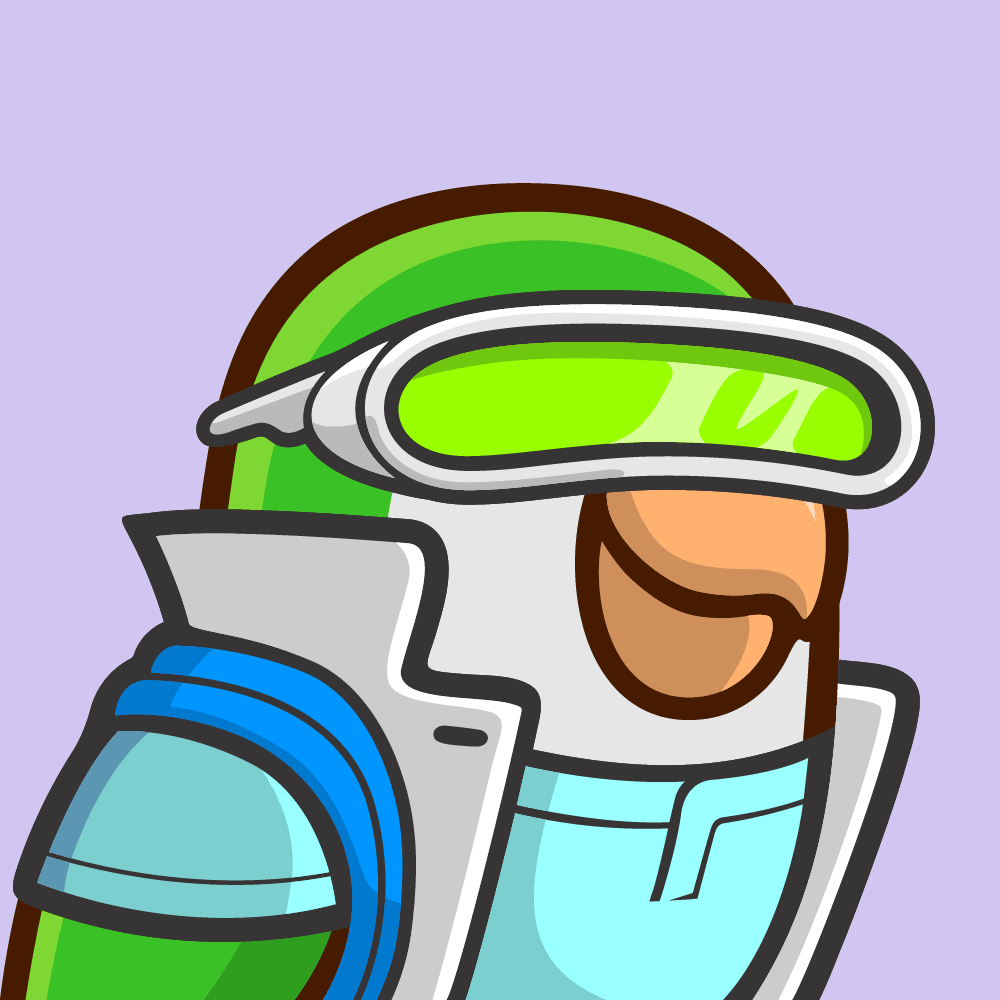 Birb NFT #1121 Retro Future Green