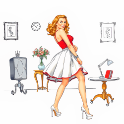 Pin-me-up: Miss White