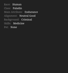 1 Characters floor 0