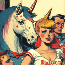 1 UNICORNS american comics floor 0