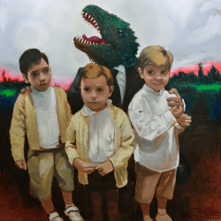 Artwork Abrazo de dinosaurio