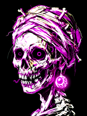 Girl with a Bone Earring