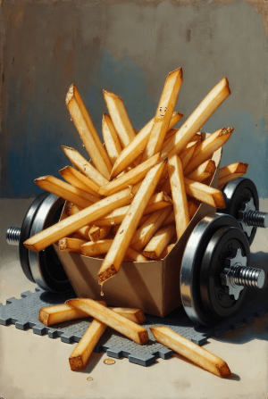 ‘Exercise or extra fries?’