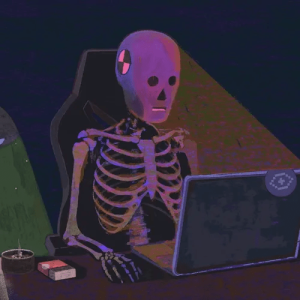 me time-maxxing on a gaming chair