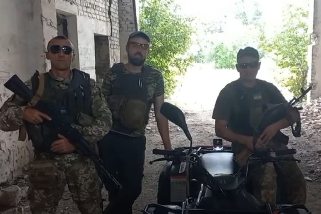 The 72nd Brigade was given a quad bike to perform tasks