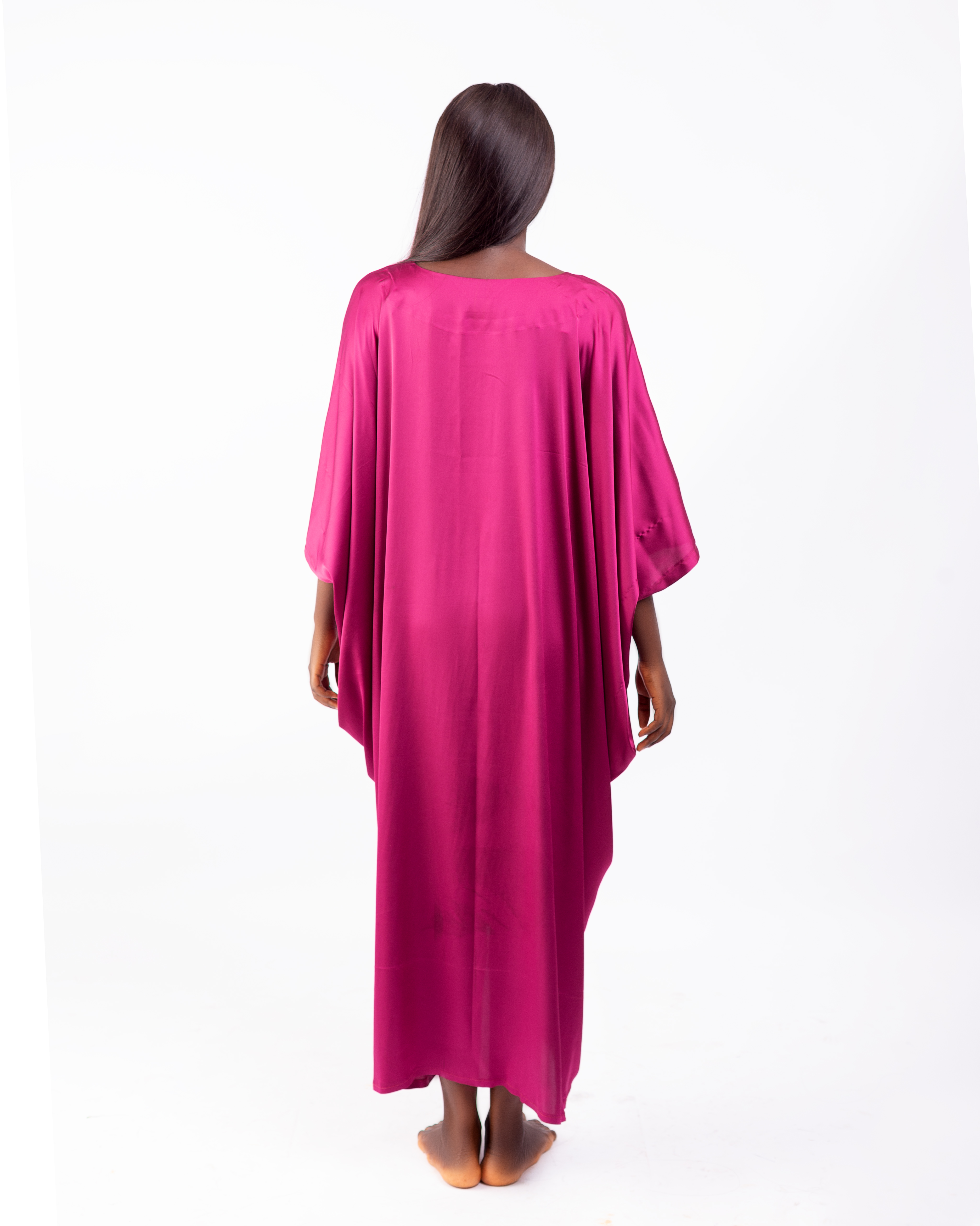 Magenta Block Spun Kaftan – Rui Boutique Mumbai